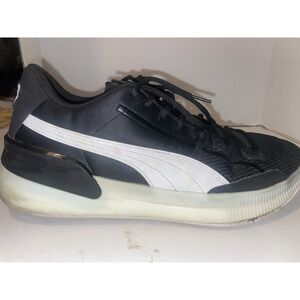 Size 12 - PUMA Clyde Hardwood Team Black White Basketball Shoes Needs Insoles